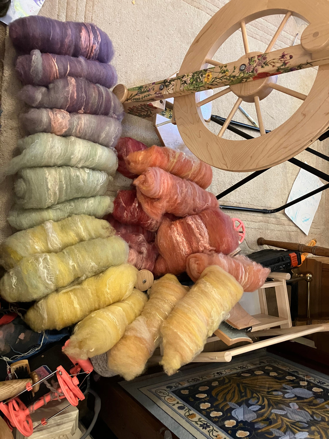 From Loch Ness Fleece to a Handspun Rainbow